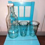 Jamie Oliver kraanwaterfles en 2 glazen, Ophalen, Gebruikt, Overige typen, Glas