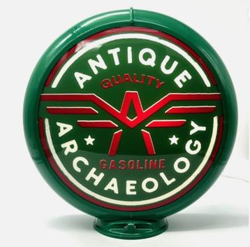Antique archaeology gasoline globe american pickers lamp  beschikbaar voor biedingen