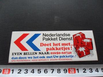 sticker nederlandse pakket dienst doet het met ...roosendaal beschikbaar voor biedingen