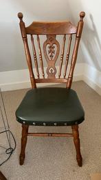 2x Brocante Stoelen in goede staat LAATSTE KANS, Ophalen, Gebruikt, Twee, Bruin