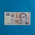 2 dollar Singapore #065, Postzegels en Munten, Bankbiljetten | Azië, Los biljet, Verzenden