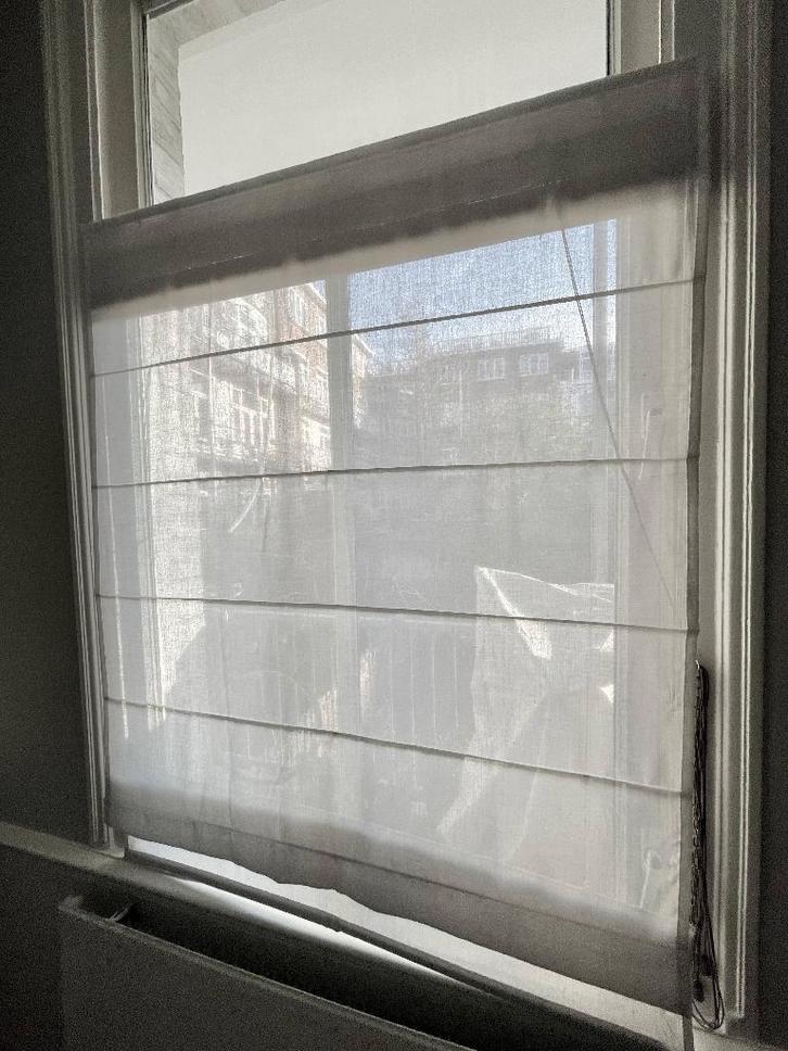 Vouwgordijn 120 cm x 180 cm licht grijs lichtdoorlatend, Huis en Inrichting, Stoffering | Gordijnen en Lamellen, Gebruikt, 150 tot 200 cm