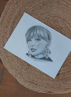 Taylor Swift Tekening - A3 Formaat, Antiek en Kunst, Ophalen of Verzenden