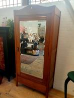 Linnenkast servieskast met spiegeldeur, Antiek en Kunst, Ophalen, Rechthoekig