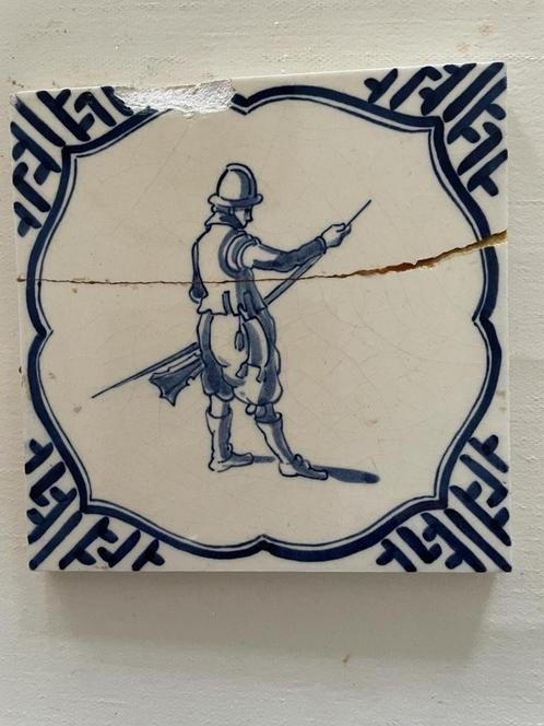 Antiek tegeltje Delfts Blauw, Antiek en Kunst, Antiek | Wandborden en Tegels, Ophalen