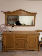 Eiken dressoir (met spiegel), Huis en Inrichting, Kasten | Dressoirs, Ophalen, Gebruikt, 150 tot 200 cm, Met deur(en)