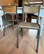 Oude industriële stoelen, Huis en Inrichting, Stoelen, Ophalen, Gebruikt, Bruin, Hout