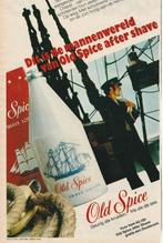 Retro reclame 1972 Old Spice aftershave fris als de zee, Verzenden, Overige typen