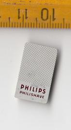 Philips Philishave logo embleem schildje blik wit, Antiek en Kunst, Ophalen of Verzenden