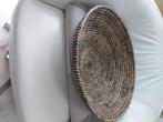 Fairtrade Rieten schaal mand Wereldwinkel rond 50 cm nieuw, Schaal, Rond, Nieuw, Ophalen of Verzenden