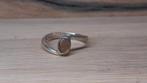 Opaal ring zilver, Ophalen of Verzenden, Zo goed als nieuw, Dame, Zilver