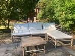 bamboo tuinset, Tuin en Terras, Ophalen, 5 zitplaatsen, Teakhout, Zo goed als nieuw