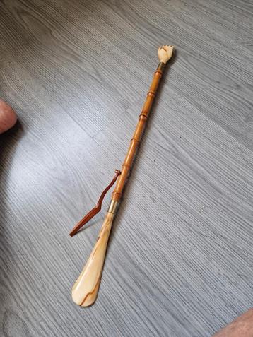 Vintage Schoenlepel & Ruggenkrabber - Handgemaakt beschikbaar voor biedingen