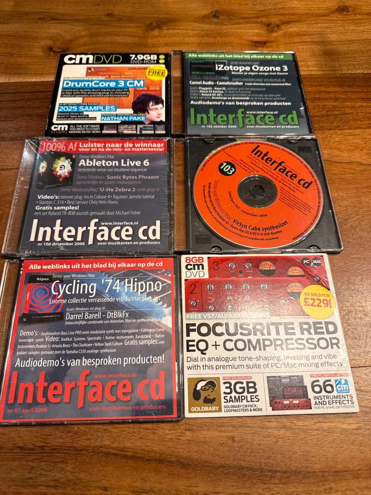Audio Software CD Collectie - Samples, Plugins, Demo's, Computers en Software, Audio-software, Zo goed als nieuw, MacOS, Windows