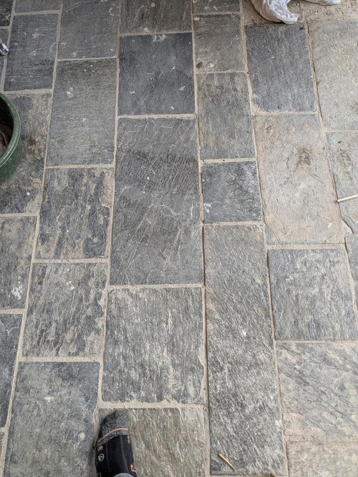 Noorse Leisteen - 25 m2, Doe-het-zelf en Verbouw, Tegels, Gebruikt, Ophalen