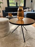 Salontafel of bijzettafel Japandi Goossens, Huis en Inrichting, Tafels | Salontafels, Ophalen, 50 tot 100 cm, Rond, Zo goed als nieuw