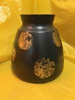 Chokin Japanse metalen vaas met rondom goud etsing , Antiek en Kunst, Ophalen of Verzenden