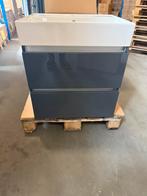 Showroom badmeubel 60cm hoogglans antraciet met wastafel, Huis en Inrichting, Ophalen, Nieuw