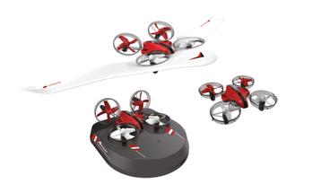 3-in-1 RC Hoverkraft Drone Vliegtuig All-In-One Eye-Catcher! beschikbaar voor biedingen