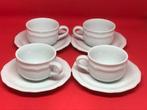 Kop en schotel Hutschenreuther , wit (270120), Huis en Inrichting, Keuken | Servies, Ophalen of Verzenden, Zo goed als nieuw, Effen