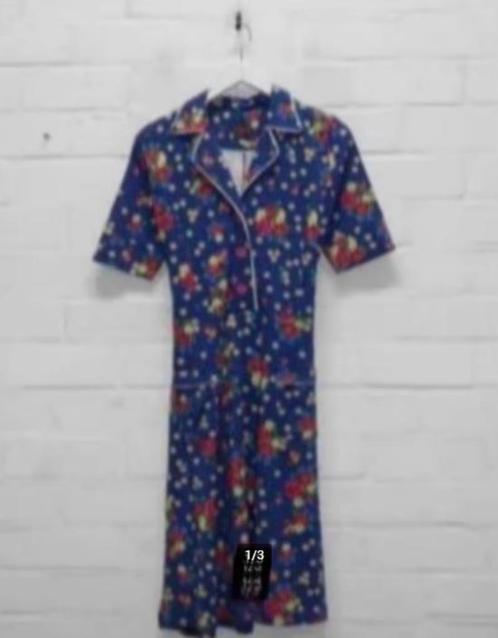 Tante Betsy - Prachtige retro Jurk maat S - Nieuw €90, Kleding | Dames, Jurken, Nieuw, Maat 36 (S), Blauw, Knielengte, Ophalen of Verzenden