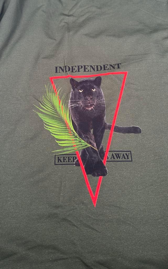 Black panter french terry paneel voor en achterkant, Hobby en Vrije tijd, Stoffen en Lappen, Zo goed als nieuw, Katoen, 120 cm of meer