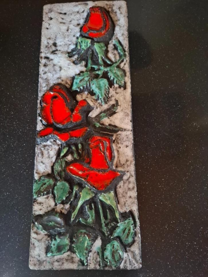 Wanddecoratie Ruscha Fat Lava keramiek 70er-jaren, Antiek en Kunst, Antiek | Keramiek en Aardewerk, Ophalen of Verzenden