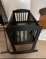 Wieg zwart 80x40 !! incl matras, Ophalen, Gebruikt, Wieg