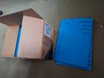 Archief mappen blauw.  1 doos vol, Ophalen of Verzenden, Nieuw