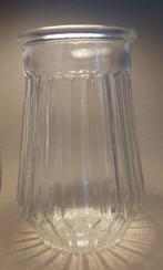Glazen vaas geribbeld, Ophalen, Overige kleuren, Nieuw, Glas