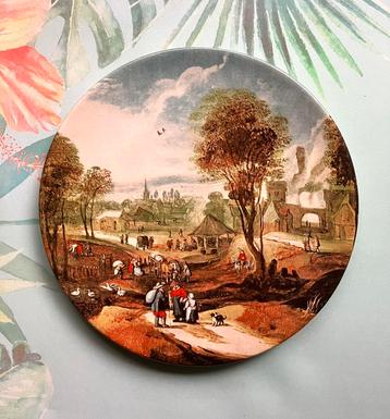 Antiek Nostalgische WANDBORDJES | Ø 19 cm | beschikbaar voor biedingen