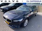 Volvo V90 T5 254PK AUT8 Mometum Pro| Adap.Cruise| Leder| Tre, Auto's, 12 maanden, 15 km/l, Blauw, Parkeersensor