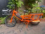 Radwagon longtail elektrische fiets (oranje), Gebruikt, 47 tot 51 cm, 50 km per accu of meer, Ophalen