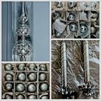 Kerstballen, piek, kaarsjes op clip. Vintage van glas. 40 jr, Diversen, Kerst, Ophalen