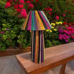 Grote Raffia tafellamp verschillende kleuren, Verzenden, Nieuw, Metaal, Minder dan 50 cm