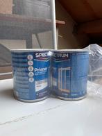 2x nog nieuwe/dichte witte (grond)verf van Spectrum, Doe-het-zelf en Verbouw, Ophalen of Verzenden, Nieuw, Wit, Verf