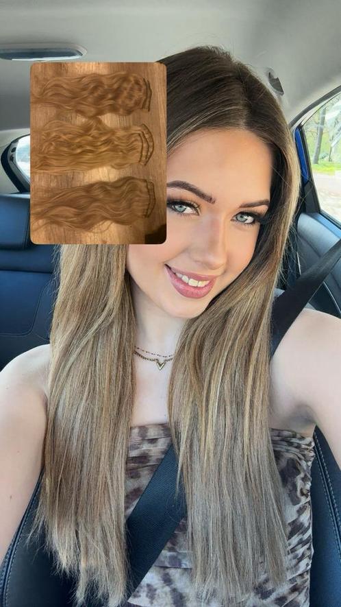 Haar extensions blond, Sieraden, Tassen en Uiterlijk, Uiterlijk | Haarverzorging, Gebruikt, Pruik of Haarverlenging, Ophalen of Verzenden