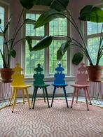 Vintage Houten Stoel met Hart Detail, Huis en Inrichting, Stoelen, Gebruikt, Vintage Tirol, Overige kleuren, Ophalen of Verzenden