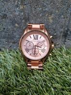 Michael kors horloge rose goud unisex, Ophalen of Verzenden, Zo goed als nieuw, Roze, IOS