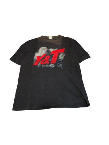 1982 Vintage Y&T Black Tiger Tour Uk 80s Concert Rock Shirt beschikbaar voor biedingen