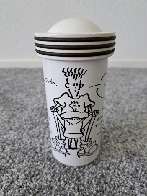 Fido Dido drinkbeker, Verzamelen, Stripfiguren, Gebruikt, Gebruiksvoorwerp, Overige figuren, Ophalen of Verzenden