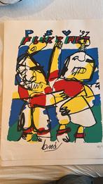 Herman Brood zeefdruk PSV flikt het ‘97, Antiek en Kunst, Kunst | Litho's en Zeefdrukken, Ophalen