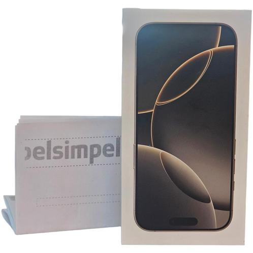 iPhone 16 Pro 128GB Natural Titanium | Nieuw, in seal + bon, Telecommunicatie, Mobiele telefoons | Apple iPhone, Zo goed als nieuw
