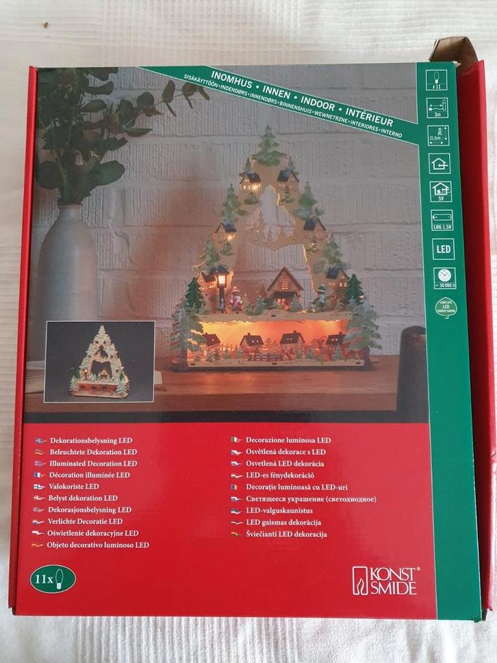 houten led wintertafereel van Konstsmide, Diversen, Kerst, Nieuw, Ophalen of Verzenden