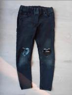 Spijkerbroek met pailletten maat 122 zwart, Kinderen en Baby's, Broek, Gebruikt, Meisje, Ophalen of Verzenden