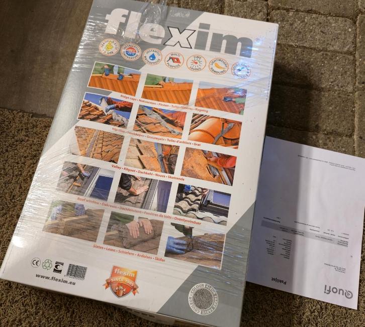 1 pak Flexim dakmortel - nieuw in verpakking nooit gebruikt, Doe-het-zelf en Verbouw, Dakpannen en Dakbedekking, Nieuw, Overige typen