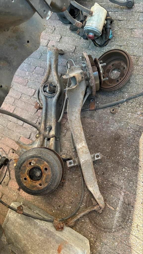 Honda civic ej9 pre face draag armen met trommels, Auto diversen, Auto-accessoires, Ophalen of Verzenden