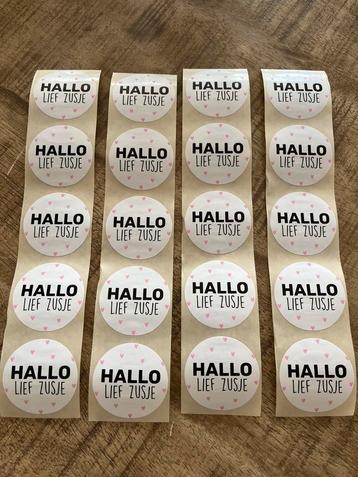Sluitsticker HALLO LIEF ZUSJE  beschikbaar voor biedingen