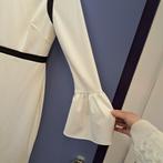 Calvin Klein jurk creme met zwart chic sierlijk XS S 44434, Kleding | Dames, Jurken, .., Verzenden, Wit, Zo goed als nieuw