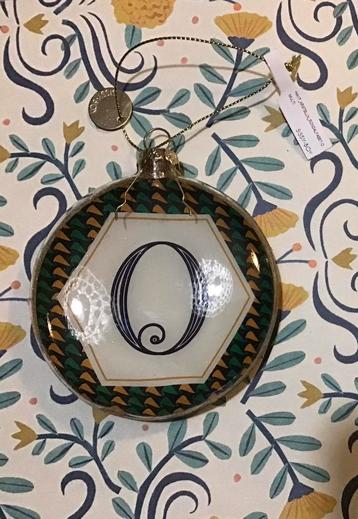 Sissy Boy glazen kerstbal Letter O beschikbaar voor biedingen